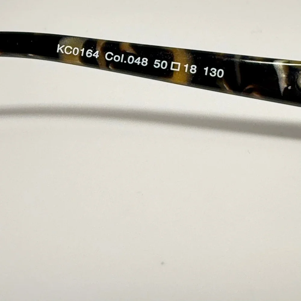 Kenneth Cole New York KC0164 048 Brown Tortoise Semi-Rimless Eyeglass Frames